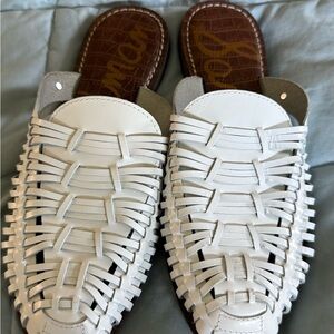 Stylish White Woven Women's Shoes